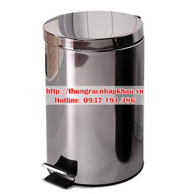 thùng rác inox đạp chân 20 lít