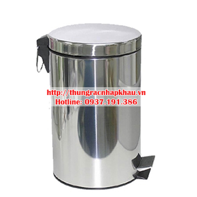 thùng rác inox đạp chân 7 lít